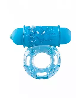 Vibrating Bullet Ring Blue