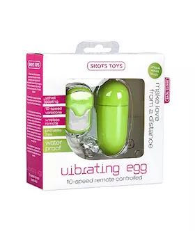 10 Speed Remote Vibrating Egg Big Green