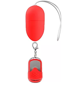 10 Speed Remote Vibrating Egg Medium Red