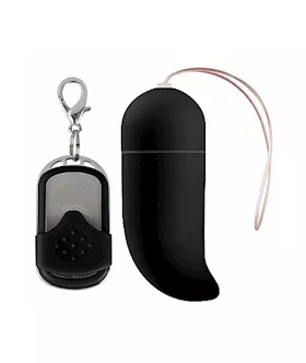 10 Speed Remote Vibrating G-spot Egg Black