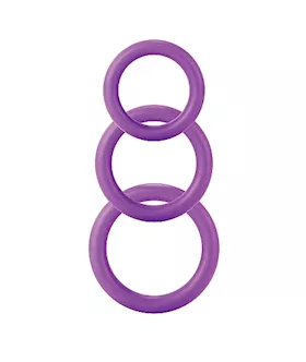 Twiddle Rings 3 Sizes Purple