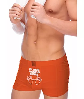 Funny Boxers Place Hands Here