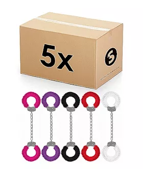 Furry Beginners Leg Cuffs 5pcs In One Pack