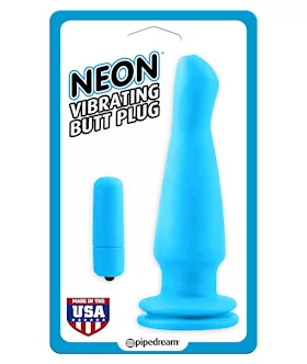 Neon Vibrating Butt Plug