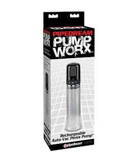 Pump Worx Rechargeable 3-speed Auto-vac Penis Pump
