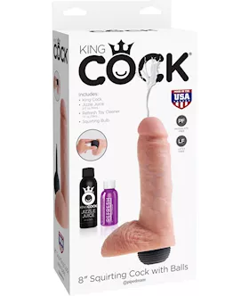 King Cock 8 Inch Squirting Dildo