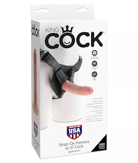 King Cock Strap-on Harness With 6 Inch Cock