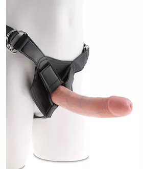 King Cock Strapon Harness w 8 Inch Cock