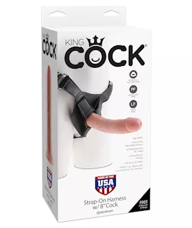 King Cock Strap-on Harness W 8 Inch Cock