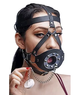 Plug Your Hole Open Mouth Head Harness