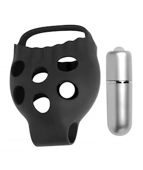 Vibrating Silicone Ball Pouch