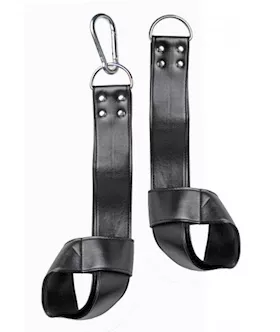 Adustable Black Suspension Straps With Snap Hook
