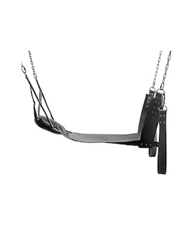 Leather Bondage Swing With Stirrups And Pillow