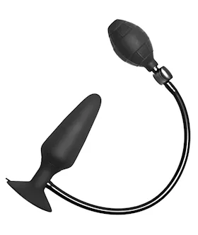 Inflatable Silicone Suction Cup Butt Plug