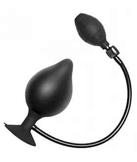 Inflatable Silicone Suction Cup Butt Plug