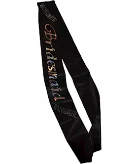 Black Bridesmaid Sash