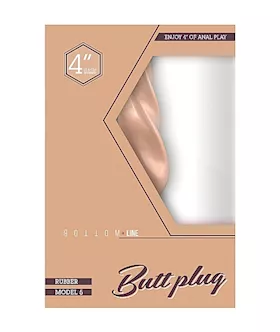 Bottom Line Buttplug Rubber Flesh 4 In Model 5