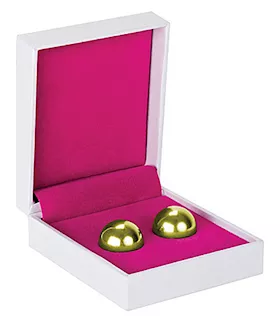 Shots Toys Ben Wa Balls Erotic Exercise Balls Gold