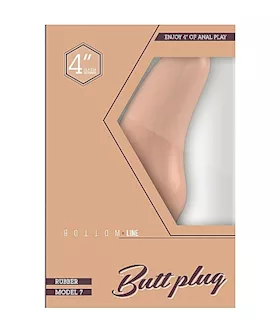 Bottom Line Buttplug Rubber Flesh 4 In Model 7