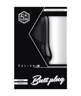 Bottom Line Buttplug Rubber  5 In Model 4