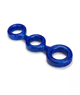 3Ball Cockring W 2 Ballstretcher O S Blueballs