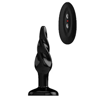 Bottom Line Buttplug Rubber Black Vibrating 5 In Model 5