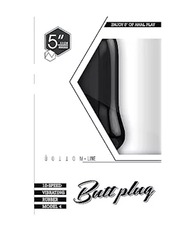Bottom Line Buttplug Rubber  Vibrating 5 In Model 4