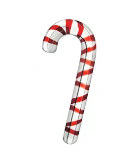 Candy Cane Glass Massager