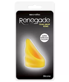 Renegade Tear Drop Cockring Neon Yellow