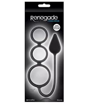 Renegade 3 Ring Circus Cock Ring Plug