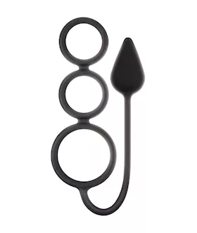 Renegade 3 Ring Circus Cock Ring Plug