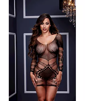 Longsleeve Lace Mini Dress O/s