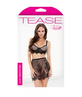 Trisha Lace Bustier & Skirt Set