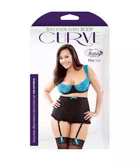 Underwire Bra With Detachable Gartered High Waist Panty