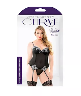 Anne Embroidered Corset & G-string