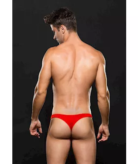 Microfiber Lowrise Laceup Thong S M