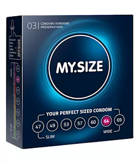 My Size Condoms 64mm 3pk