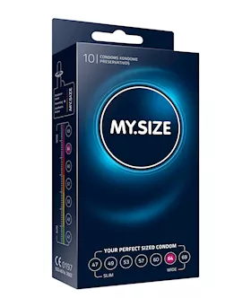 My Size Natural Latex Condom 64 Width 10 Pcs