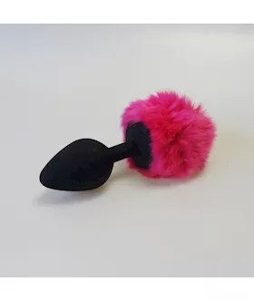 Fluffy Bunny Silicone Butt Plug