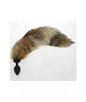 Silicone Butt Plug With Fox Tail