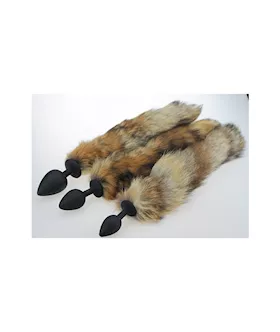 Silicone Butt Plug With Fox Tail