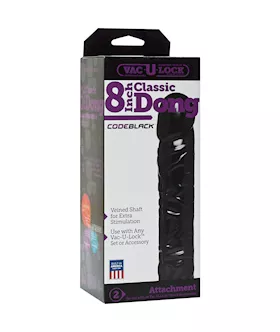 Vac-u-lock Codeblack Classic Dildo