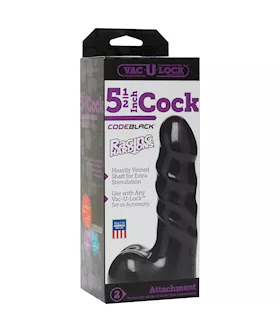 Vac-u-lock Codeblack 5.5 Inch Dildo
