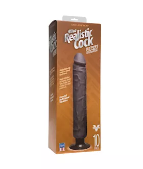 The Realistic Cock Ur3 Vibrating 10 Inch Without Balls