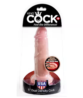 King Cock Plus 6 Inch Dual Density Dildo