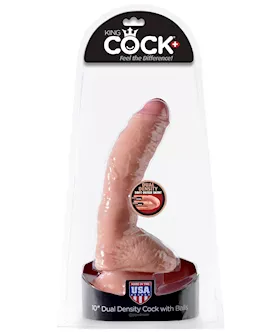 King Cock Plus 10 Inch Dual Density Fat Suction Cup Dildo