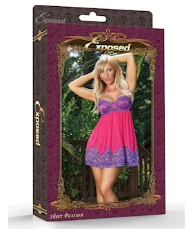 Baby Doll And Split Crotch Thong Set