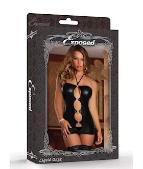 Front Ring Dress Black