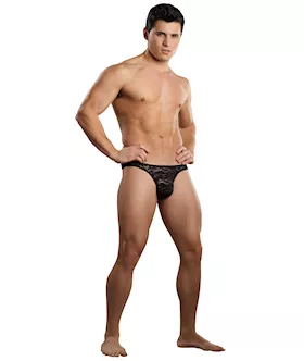 Bong Thong Stretch Lace Black