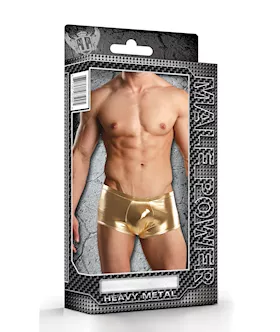 Mini Short Leathr Lame Gold